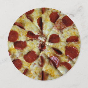 Invitation Anniversaire du Pepperoni Pizza Party