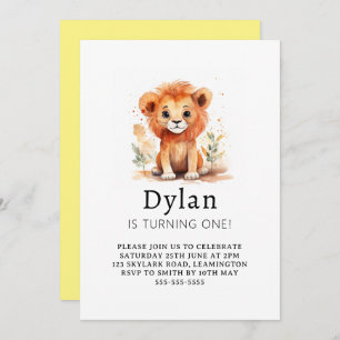 Invitation Anniversaire du petit lion