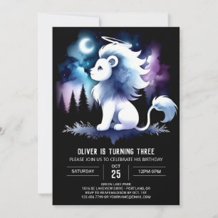 Invitation Anniversaire du petit lion magique