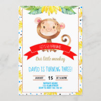 Anniversaire du petit singe Bananas Jungle Boy