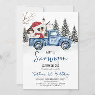 Invitation Anniversaire du Petit Snowman