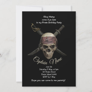 Invitation Anniversaire du Pirate