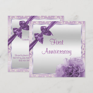 Invitation Anniversaire du premier Mariage de la marque Class