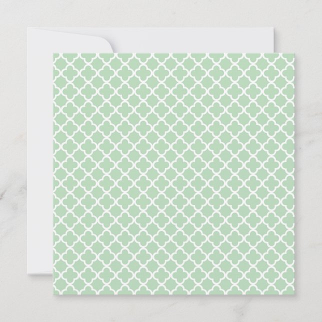 Invitation Anniversaire du Quatrefoil Mint (Devant)
