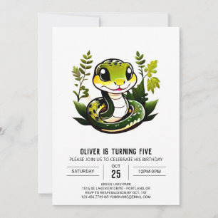 Invitation Anniversaire du reptile moderne