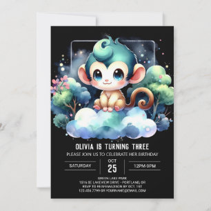 Invitation Anniversaire du singe lunaire