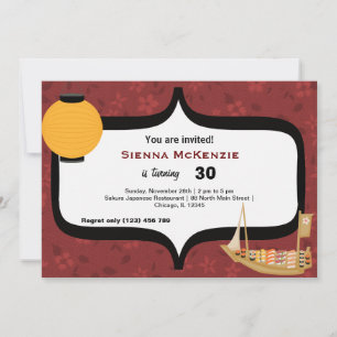 Invitation Anniversaire du Sushi