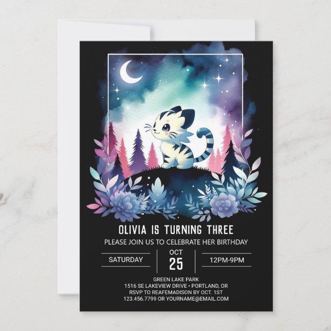 Invitation Anniversaire du Tigre de la Jungle (Devant)