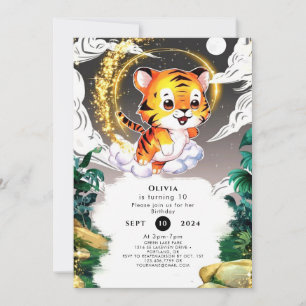 Invitation Anniversaire du Tigre Fun Jungle