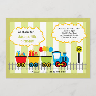 Invitation Anniversaire du train