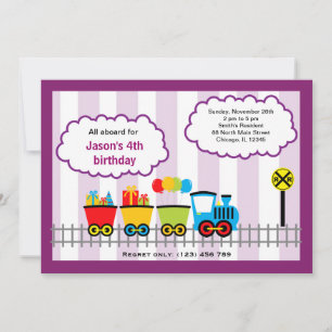 Invitation Anniversaire du train