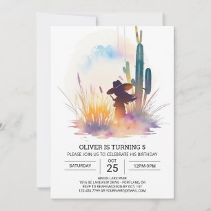 Invitation Anniversaire du Wild West Digital Cowboy