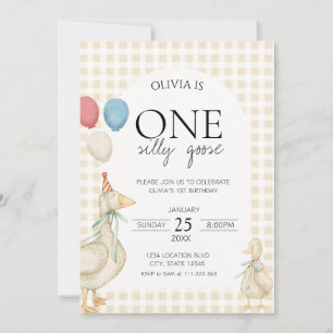 Invitation Anniversaire d'une oie sotte