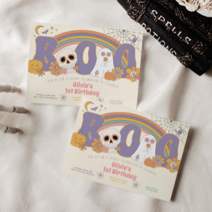 Invitation Anniversaire Éffrayant super de la Fantôme d'Hallo