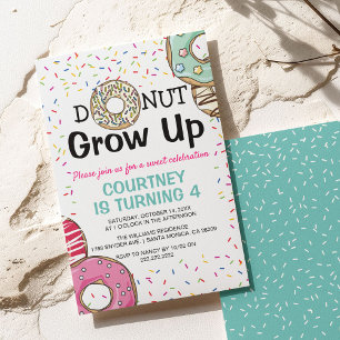 Invitation Anniversaire Enfant Délicieux 'Donut Grow Up'