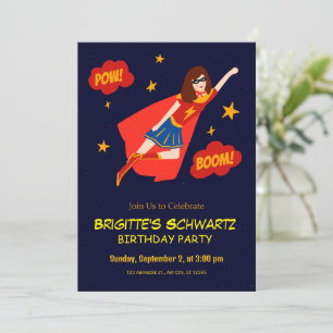 Invitation Anniversaire Enfants Super-héros