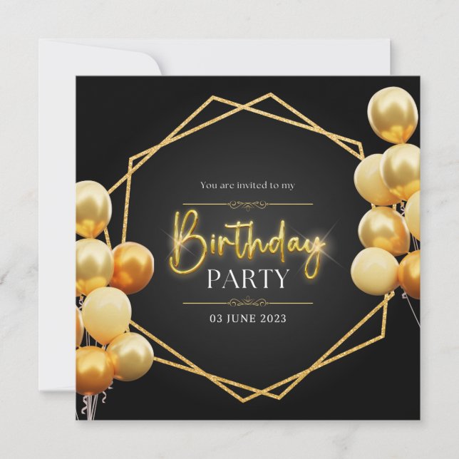 Invitation Anniversaire-Enregistrer La Date (Devant)