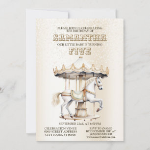 Invitation Anniversaire Fête Joyeux Go Tour Cirque Carnaval