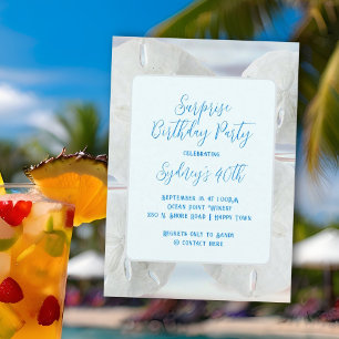 Invitation Anniversaire Fête Sable Dollars