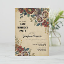 Anniversaire Fleur Vintage