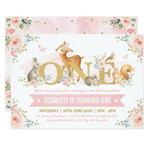 Invitations Faire Part Animaux De Foret Zazzle Fr