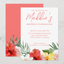 Anniversaire Floral Tropical