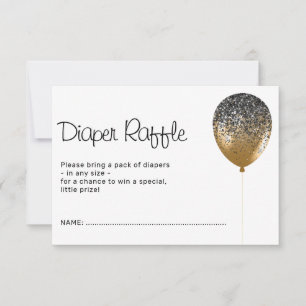 Invitation Anniversaire Glitz Glam Balloon Déchets