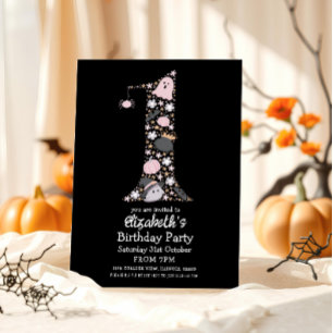 Invitation Anniversaire Halloween 1 an   Premier Anniversaire