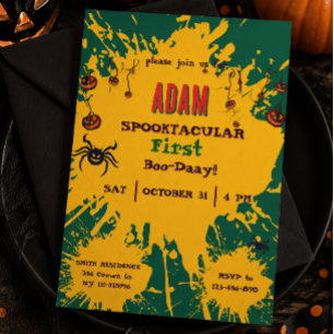 Invitation Anniversaire Halloween Enfants Fête Halloween