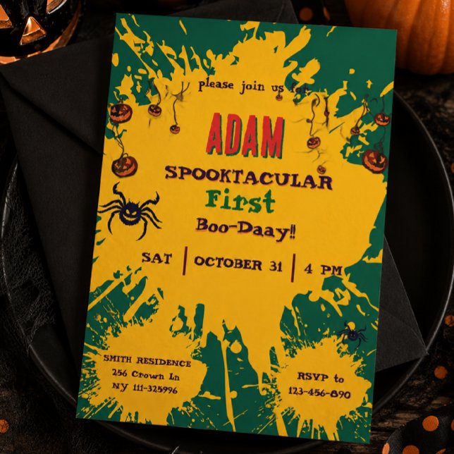 Invitation Anniversaire Halloween Enfants Fête Halloween  (Créateur téléchargé)