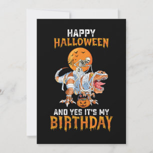 Invitation Anniversaire Halloween Skeleton équitation maman D