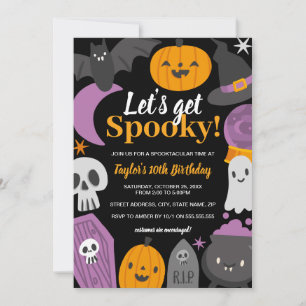 Invitation Anniversaire Halloween Soyons Éffrayants