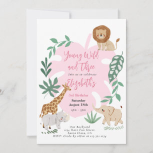 Invitation Anniversaire Jeune Sauvage Et Trois Fil