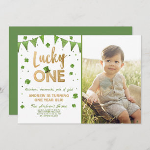 Invitation Anniversaire Lucky One First Birthday G