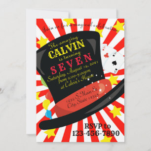 Invitation Anniversaire magique