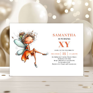 Invitation anniversaire magique pastel pour une mi