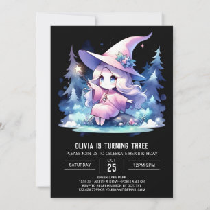 Invitation Anniversaire Majestic Pastel Wizard