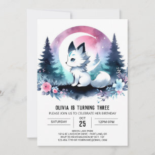 Invitation Anniversaire Majestueux du Petit Loup