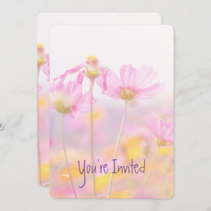 Invitation Anniversaire mariage Cosmos Garden Flower