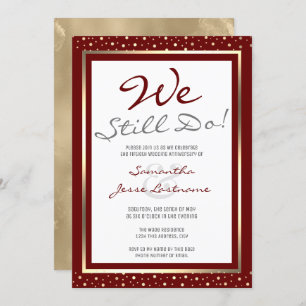 Invitation Anniversaire mariage Nous Faisons Toujours Elegant