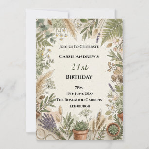 Invitation Anniversaire Milestone Aquarelle Montag