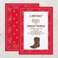 Anniversaire Moderne Cute Rouge Bandana Cowboy Bot