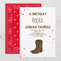 Anniversaire Moderne Cute Rouge Bandana Cowboy Bot