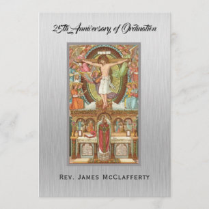 Invitation Anniversaire Ordination Prêtre Catholiq
