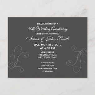 Invitation anniversaire personnalisable minimale