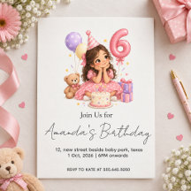 Anniversaire personnalisé 6 ans