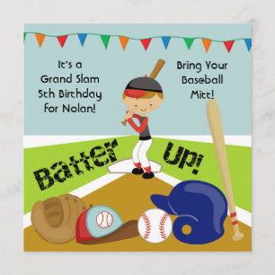 Invitation Anniversaire Personnalisée Brown Hair B