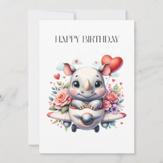 Invitation Anniversaire Pilote Rhinocéros