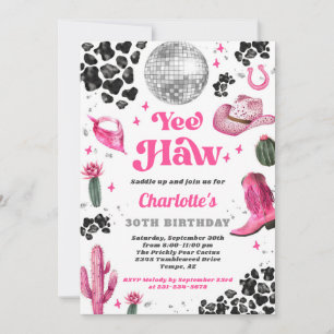 Invitation Anniversaire Pink Disco