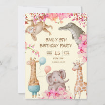 Invitation Anniversaire Pink Jouer